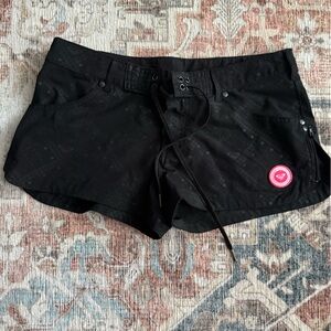 Roxy Black Board Shorts Size 3 Women’s Surf Swim Shorts